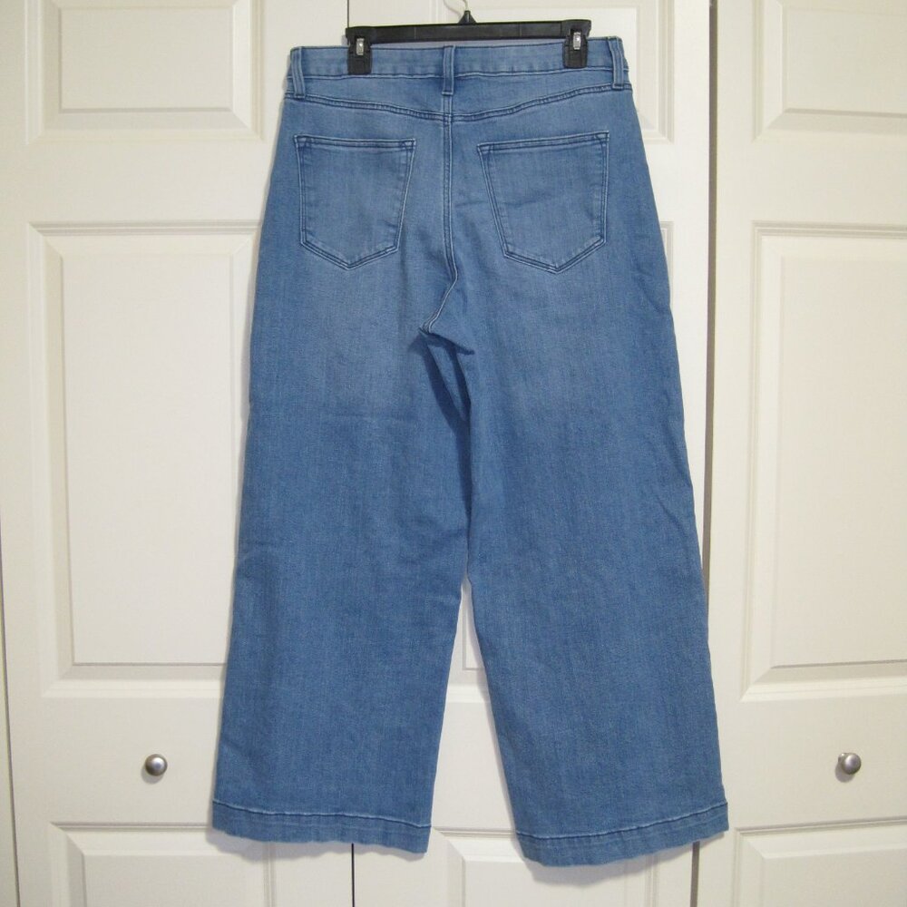 NWOT Sonoma Goods for Life Stylish Blue Wide Leg Jeans for Women - Picture 4 of 7